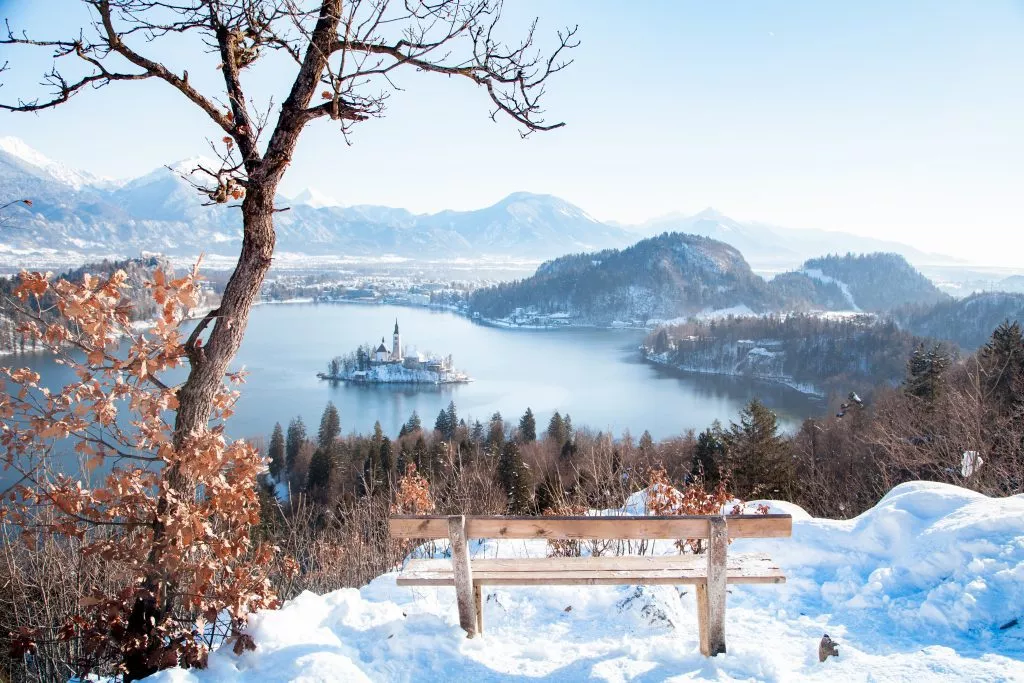 Vistas de Bled en invierno